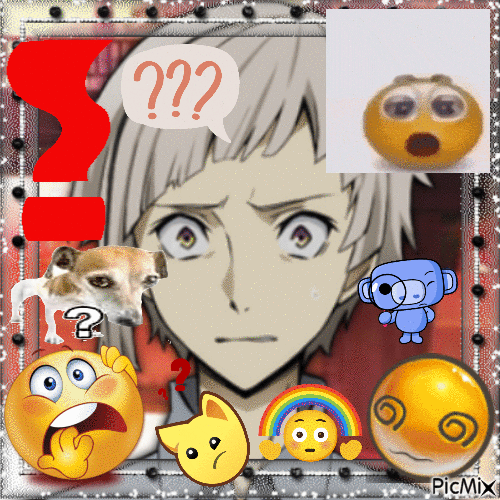 atsushi from bsd is flabbergasted - GIF animé gratuit