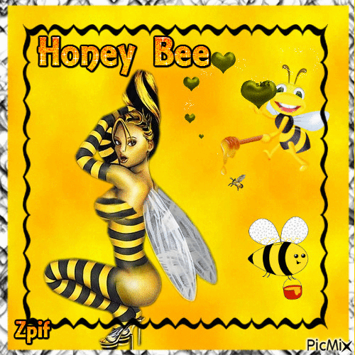 honey bee - Zdarma animovaný GIF