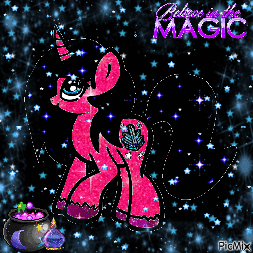 Magical Star Unicorn - Ingyenes animált GIF