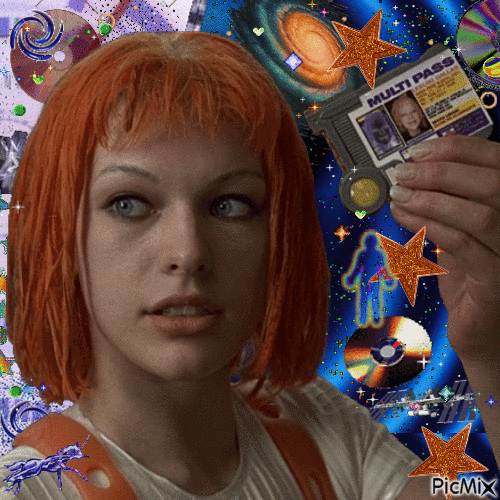 leeloo from the fifth element - Zdarma animovaný GIF
