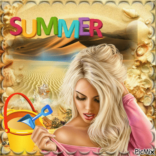 Summer femme - 無料のアニメーション GIF