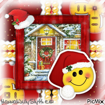 (♥)Cute Little Christmas Emoji(♥) - Animovaný GIF zadarmo