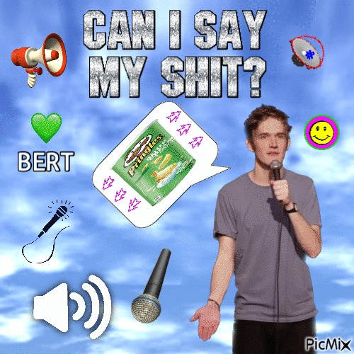 can I say my shit bert - Darmowy animowany GIF