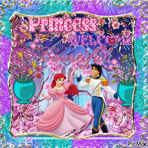 Princesse et Prince - Бесплатный анимированный гифка