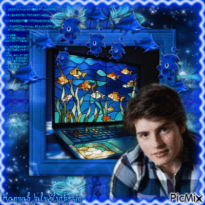 {♦♠♦}Gregg Sulkin in Blue{♦♠♦} - GIF animasi gratis