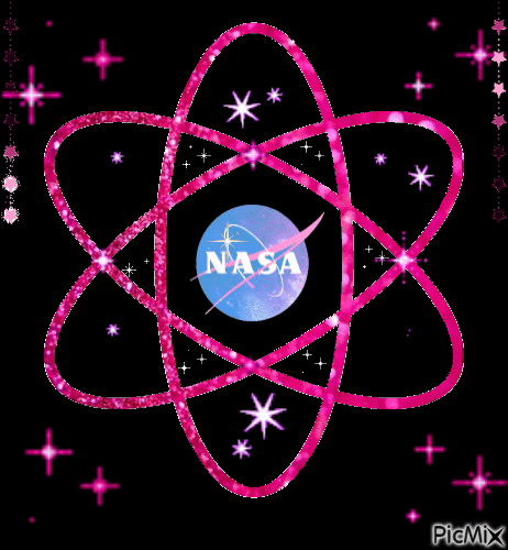 Atom Glitter & Pastel NASA - Animovaný GIF zadarmo
