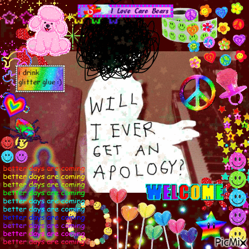will you apologize? ever? - Ücretsiz animasyonlu GIF