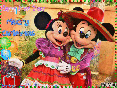 Mickey Minnie Christmas - Gratis geanimeerde GIF
