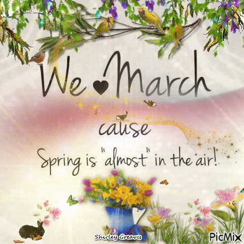 We love March - Gratis animeret GIF