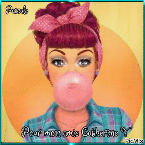 la bulle de chewing gum... boum...! - GIF animado gratis