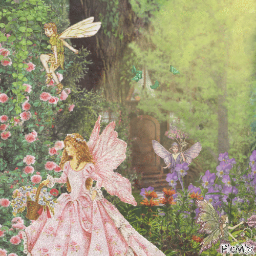 fairy garden - GIF animasi gratis