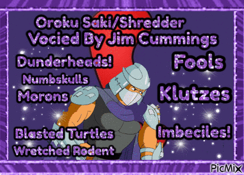 Shredder - GIF animé gratuit