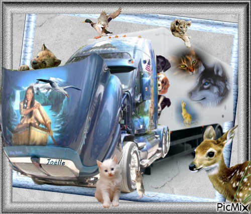 Camion et animaux - Free PNG