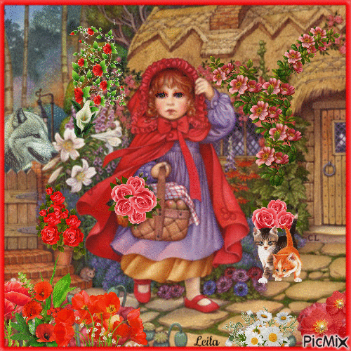 Little Red Riding Hood and the Wolf 4 - 免费动画 GIF