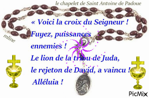 la croix de saint antoine de padoue - Darmowy animowany GIF