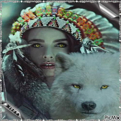 squaw -wolf - Δωρεάν κινούμενο GIF