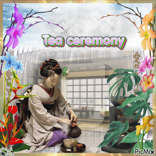 Tea ceremony - Бесплатни анимирани ГИФ