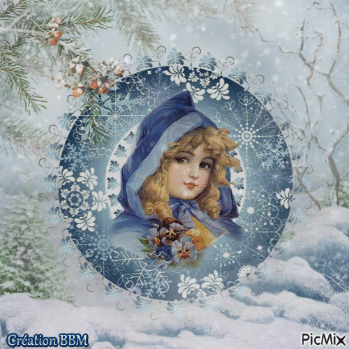Portrait hivernal par BBM - Ingyenes animált GIF