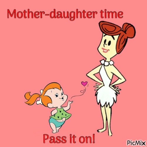 Mother-daughter time - 無料png