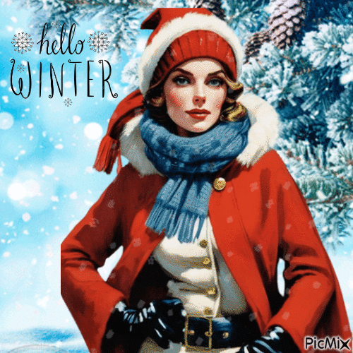 Hello Winter-contest - Безплатен анимиран GIF
