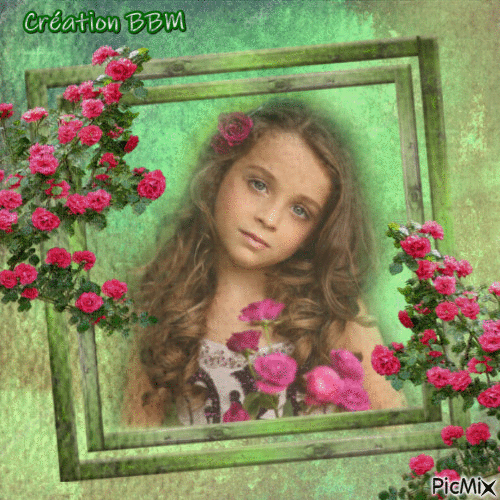 Portrait fillette par BBM - GIF animasi gratis