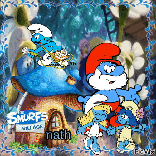 The Smurfs,nath - Gratis animerad GIF