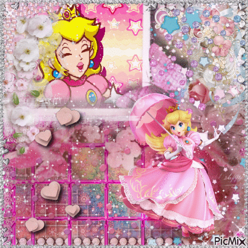 Princess Peach | Nintendo - Animovaný GIF zadarmo