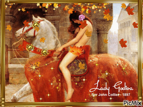 Lady Godiva - GIF animate gratis