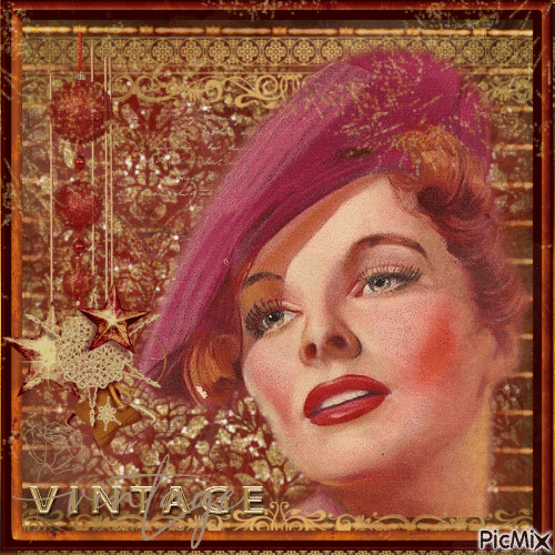 Vintage Beauty - Bezmaksas animēts GIF