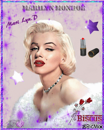 MARILYN/MAUVE/ROUGE A LEVRES/MARY - Kostenlose animierte GIFs