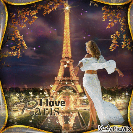 J'adore Paris - Free animated GIF