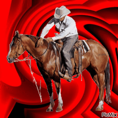 a cheval , chez beldufau sur OW - Darmowy animowany GIF