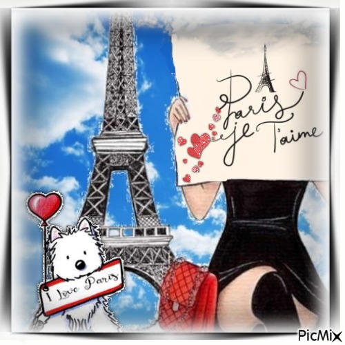 I Love Paris - Free PNG