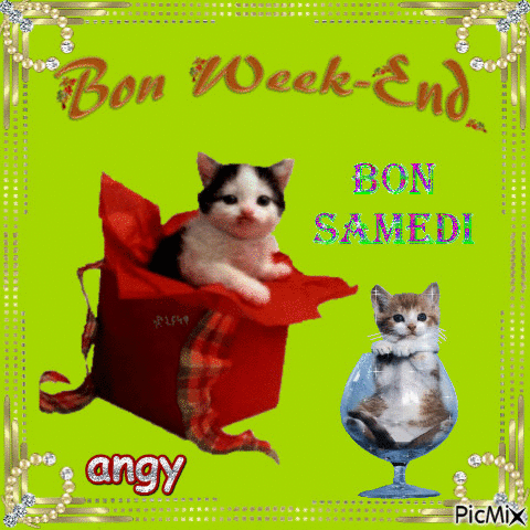 bon week end - 無料のアニメーション GIF