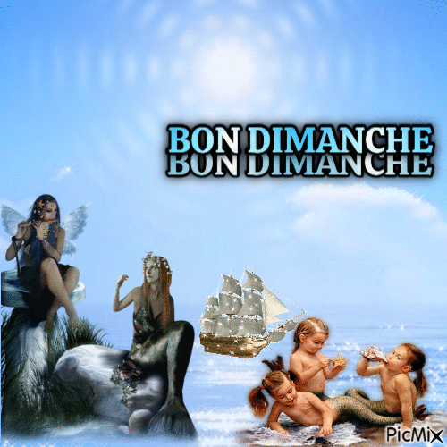 BON DIMANCHE - Бесплатный анимированный гифка