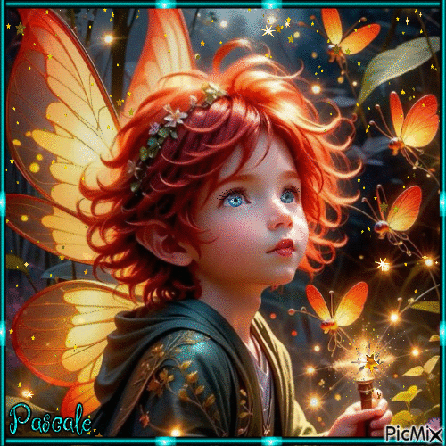 le petit elfe papillon - Darmowy animowany GIF