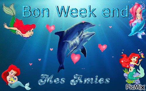 bon week end !!! - Бесплатный анимированный гифка