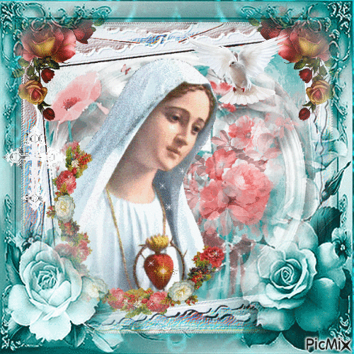 Vierge Marie, Coeur Sacré - Darmowy animowany GIF
