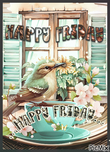 Greeting Happy Friday - Free animated GIF