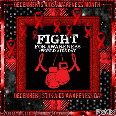 [][][]December is AIDS Awareness Month[][][] - GIF animé gratuit