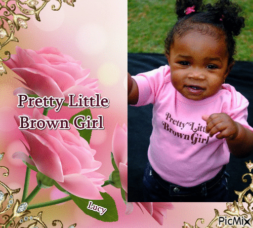 Pretty Little Brown Girl - Бесплатный анимированный гифка
