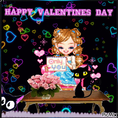 Happy Valentines day - Бесплатни анимирани ГИФ