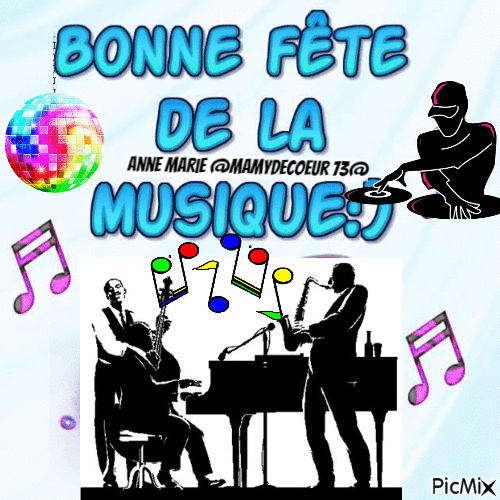 Bonne fête de la musique 2022 - Ücretsiz animasyonlu GIF