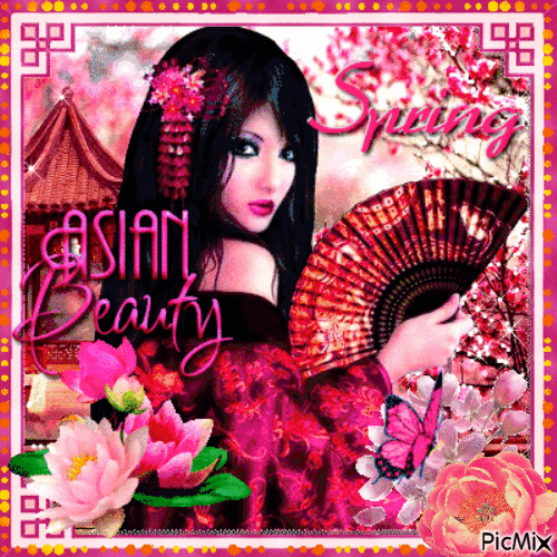 Asian Beauty - 免费动画 GIF