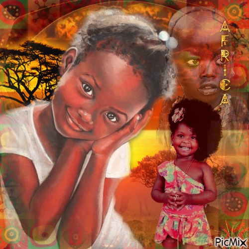 Wunderbare Kinder Afrikas - nemokama png