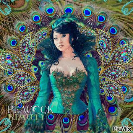 Peacock Beauty - Gratis geanimeerde GIF