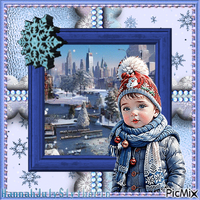 {[=]}Kid in New York at Winter{[=]} - Free animated GIF