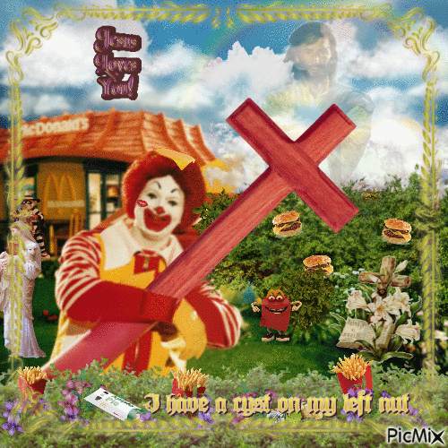 Ronald Goes to Heaven - GIF animate gratis