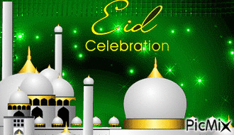 Eid Mubarak - GIF animé gratuit