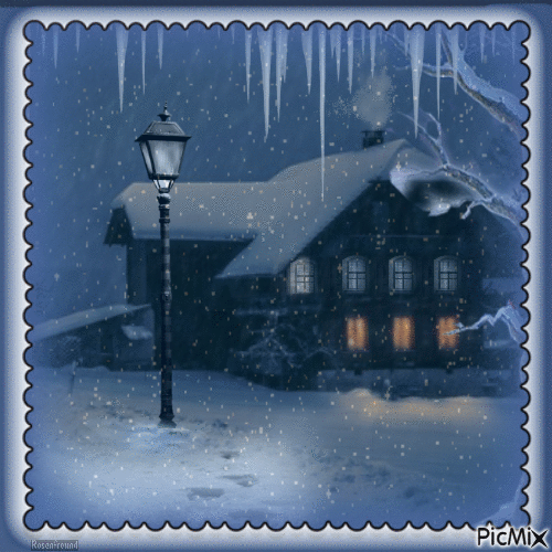 Winterabend - GIF animé gratuit
